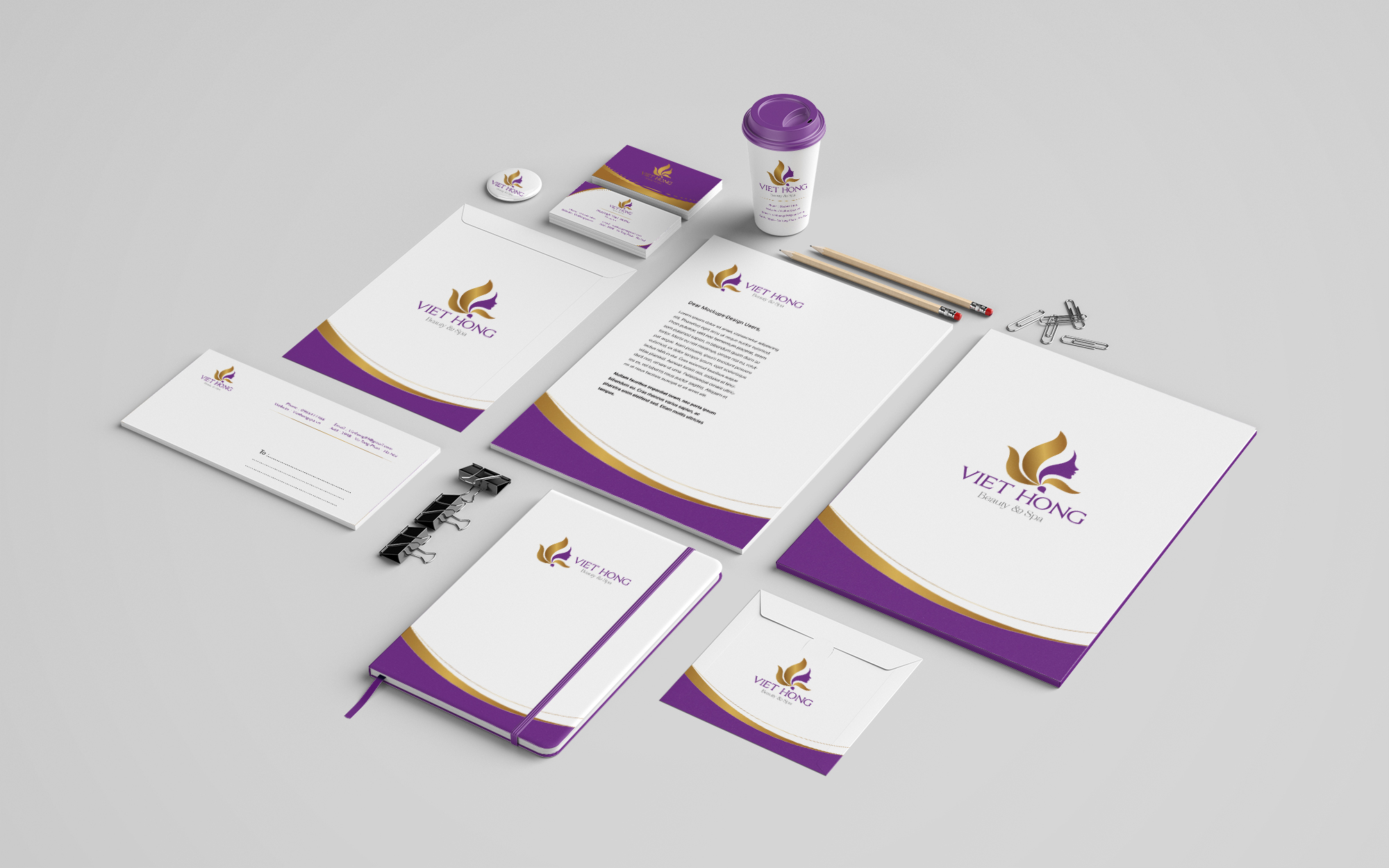 Mẫu bộ nhận diện thương hiệu Spa - S'Pencil Agency 2